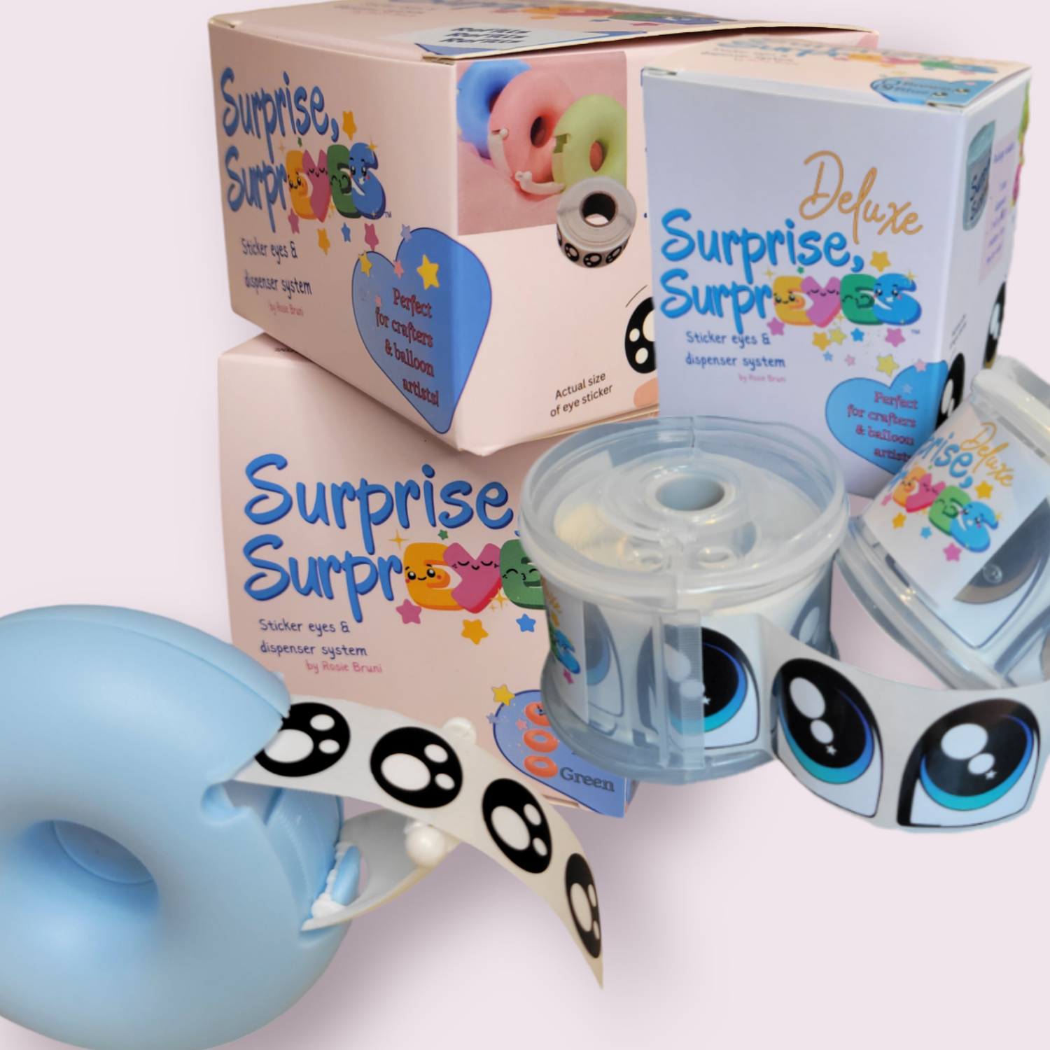 Eye Stickers with dispensers for Balloon Artists