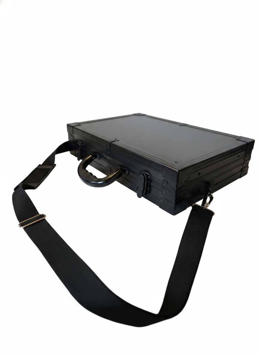 Mini fully flat briefcase, face painting case 