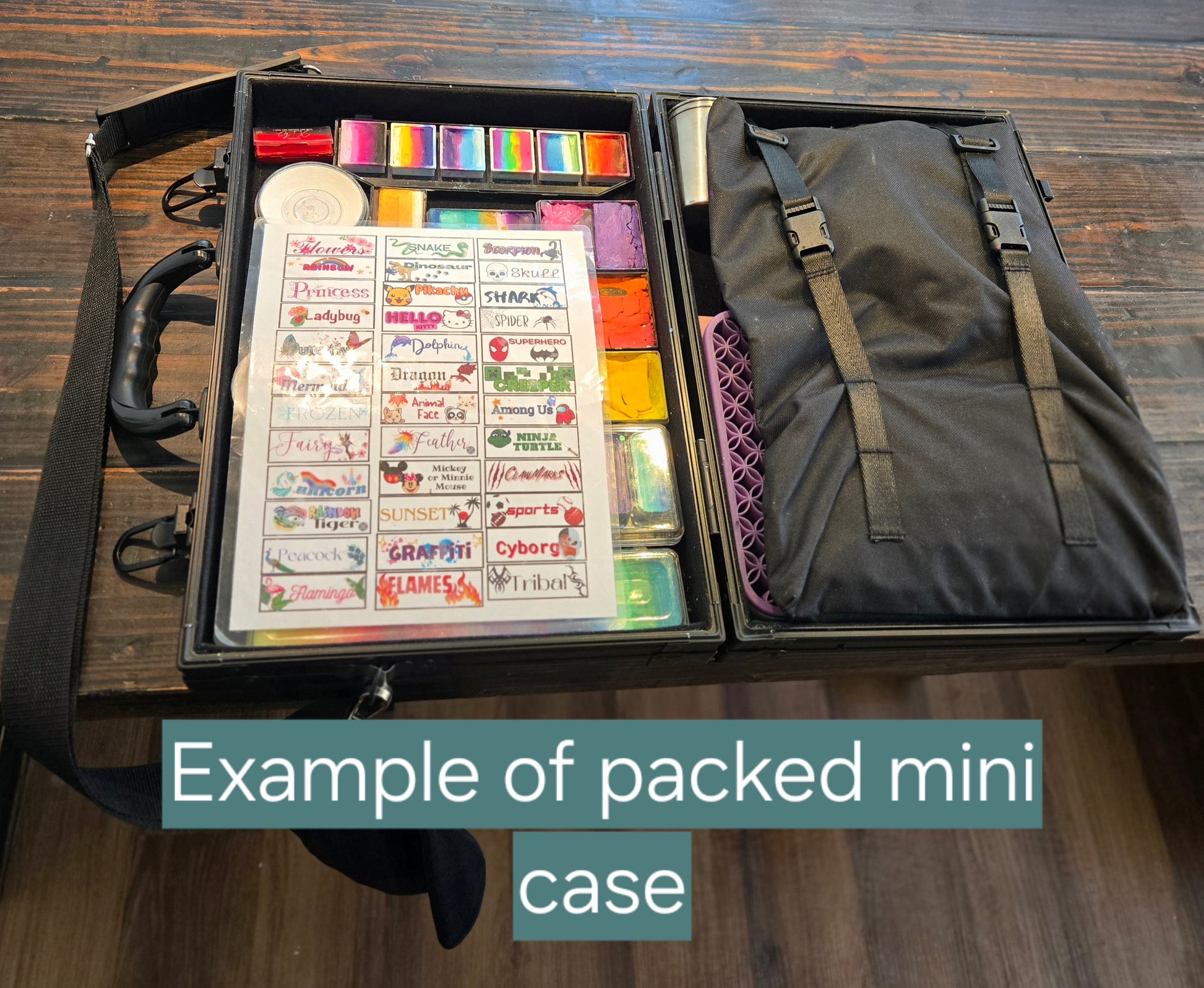Packed mini face painting case example