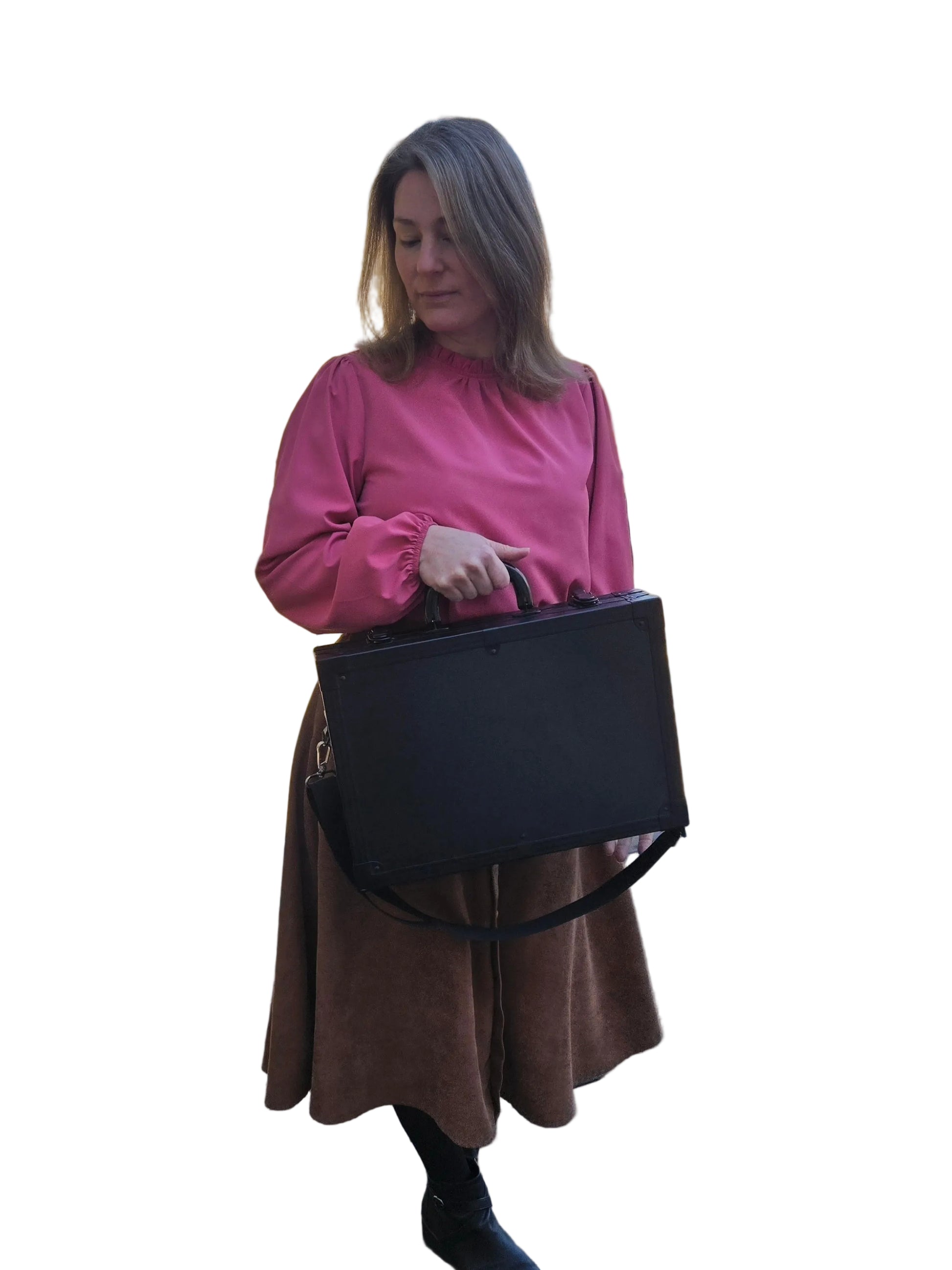 Holding the Flat Out Mini Case 