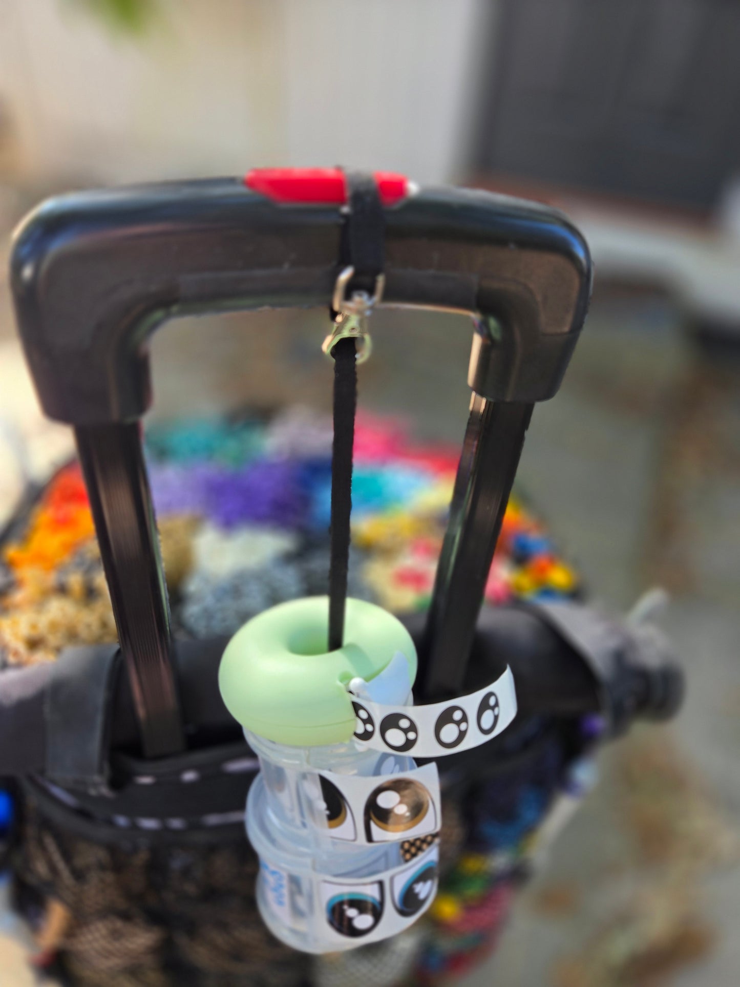 Balloon dog sticker dispenser holder